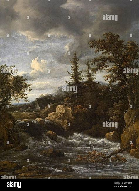 Jacob van Ruisdael - Waterfall in Norway Stock Photo - Alamy