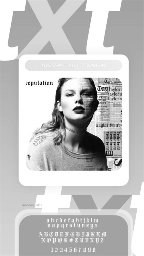 Taylor Swift Reputation Font by moonxlust12 on DeviantArt
