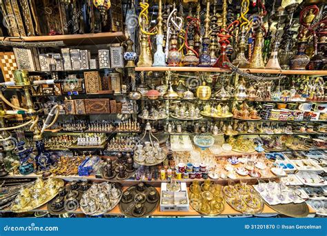 Souvenirs in Grand Bazaar, Istanbul Stock Photo - Image of narghile, market: 31201870