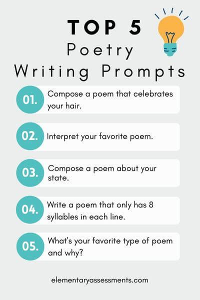 61 Great Poetry Writing Prompts for Students