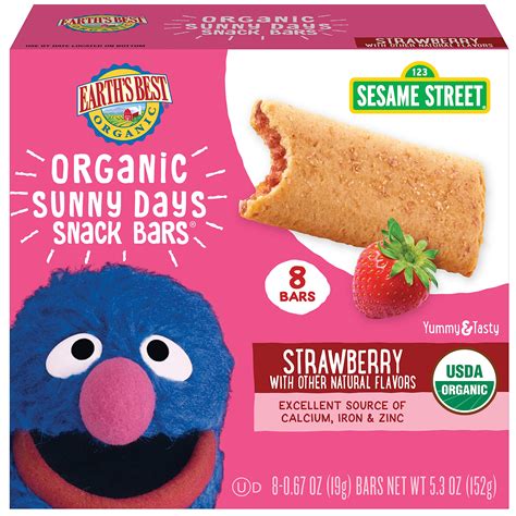 Mua Earth's Best Organic Sesame Street Sunny Days Toddler Snack Bars ...