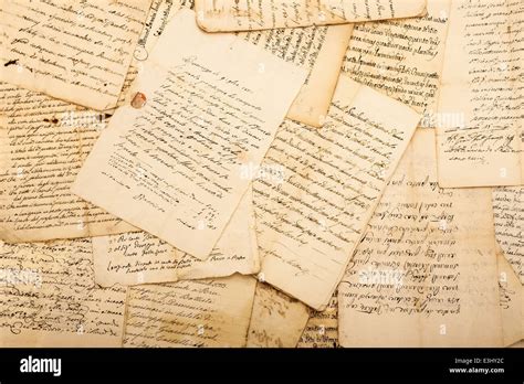 Letter old vintage writing 1800 hi-res stock photography and images - Alamy