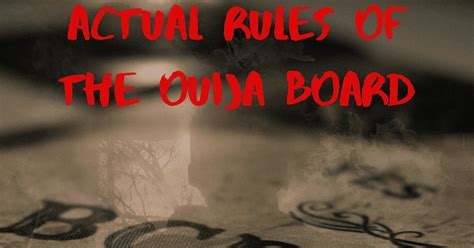 Rules of the ouija board-All you need to know