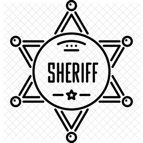 Sheriff Badge Svg