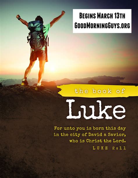 Introducing the Book of Luke – Good Morning Guys