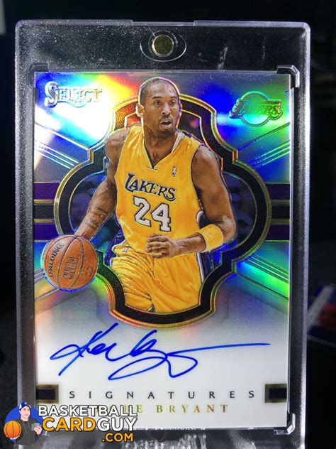 Kobe Bryant 2017-18 Select Signatures On Card Autograph Refractor /49 ...