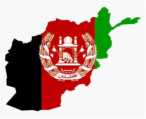 Afghanistan Flag Map