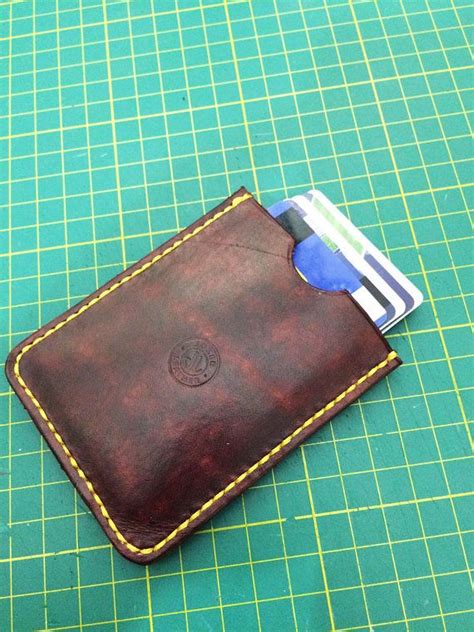 Leather Credit Card Holder vith cach strap Credit Card Wallet | Leather credit card holder ...