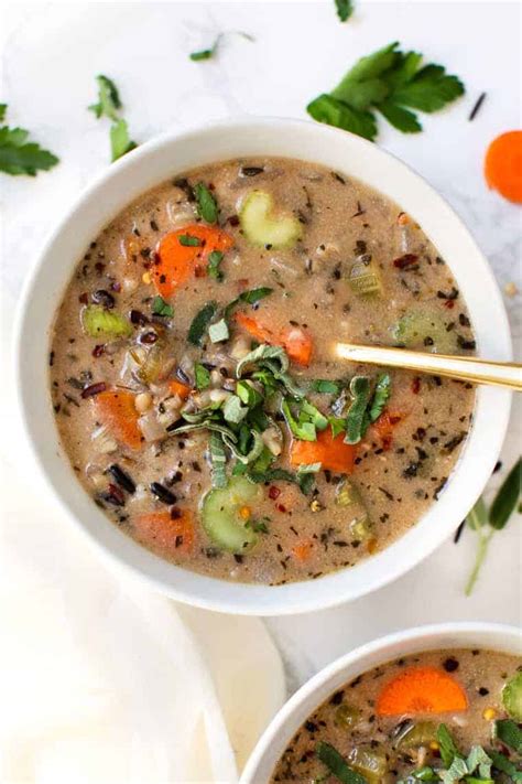 Creamy Vegan Wild Rice Soup Recipe | Simply Quinoa