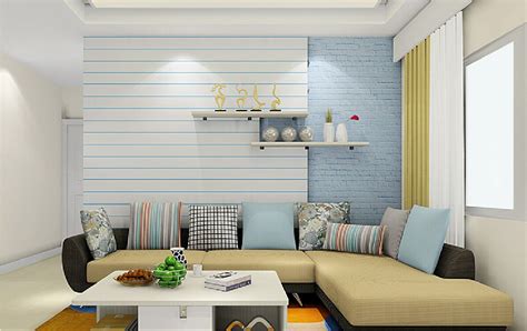 Horizontal Stripe Wallpaper Designs For Living Room - Living Room ...