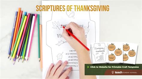 Thanksgiving Bible Craft: Scriptures of Thanksgiving - YouTube