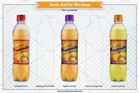 Soda Bottle Psd Mockup | Soda bottles, Bottle mockup, Bottle