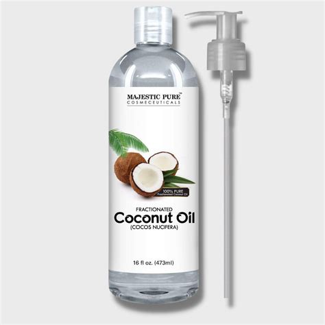 Fractionated Coconut Oil (16 oz) - Majestic Pure Cosmeceuticals