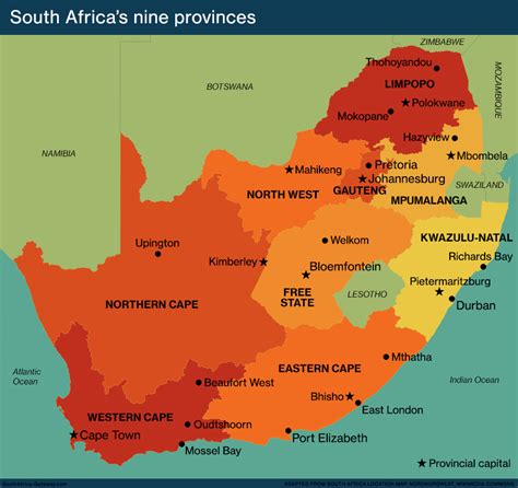 The provinces and ‘homelands’ of South Africa before 1996 - South ...