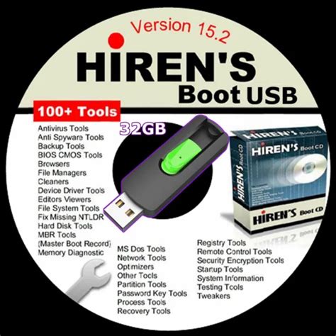 HIREN'S BOOT CD USB 15.2, 32GB Repair, Diagnostics, Virus Removal Tools $23.41 - PicClick CA