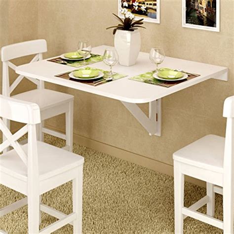 Price tracking for: Large Wall Mount Drop Leaf Folding Table White ...