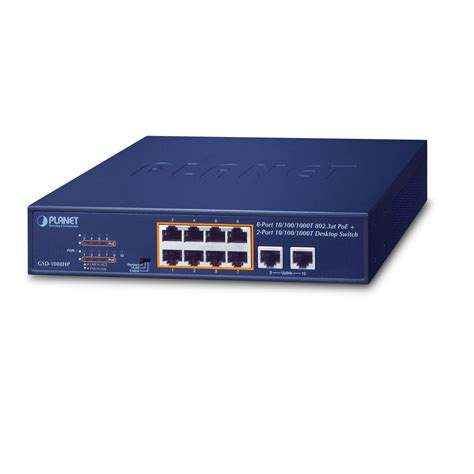 8-Port Gigabit 802.3at PoE + 2-Port Gigabit Switch (120 watts) – Cable ...