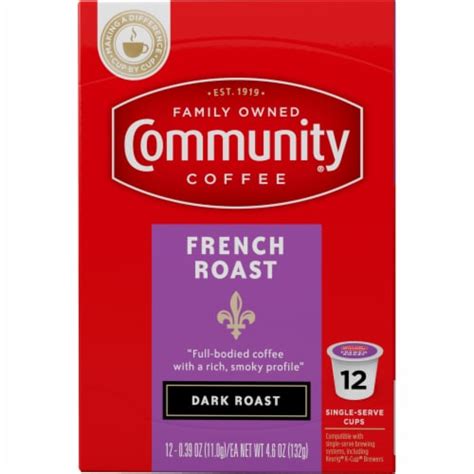Community Coffee® French Roast Dark Roast K-Cup Coffee Pods, 12 ct - Kroger