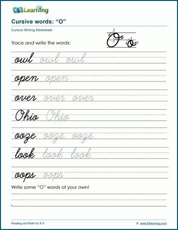 How To Write A Cursive Letter | Onvacationswall.com