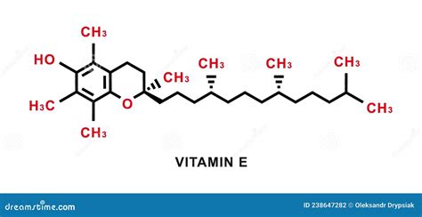 Vitamin E Chemical Formula. Vitamin E Chemical Molecular Structure ...