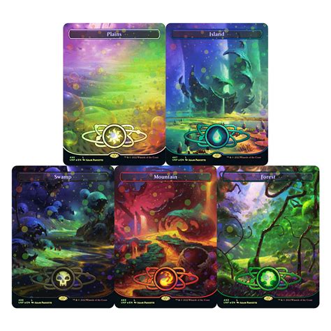 MTG Unfinity Planetary Basic Lands (Galaxy Foil) - Star City Games