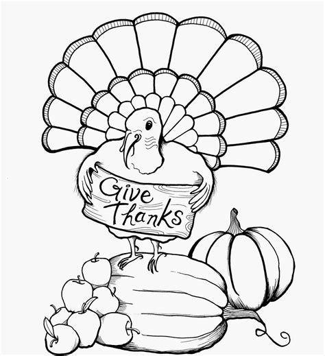 Cute Printable Thanksgiving Coloring Pages at GetDrawings | Free download