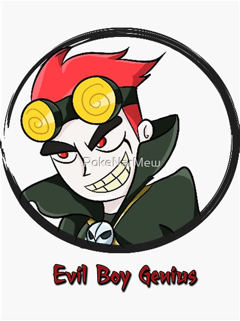 "Jack Spicer Evil Boy Genius" Sticker for Sale by PokeNarMew | Redbubble