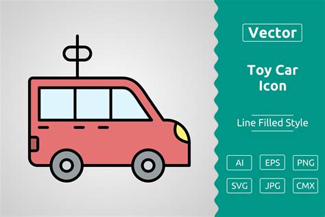 Vector Toy Car Filled Outline Icon Graphic by Muhammad Atiq · Creative ...