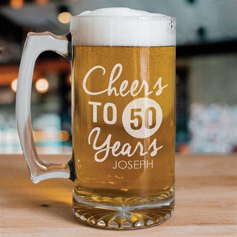 Engraved Birthday Beer Mug | Birthday Mug