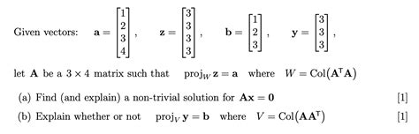 Orthogonal Projection Matrix