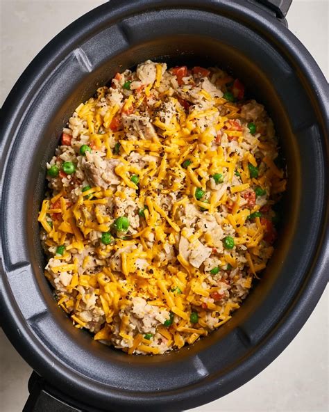 Recipe: The Best Creamy, Cheesy Slow Cooker Chicken and Rice | Recipe ...