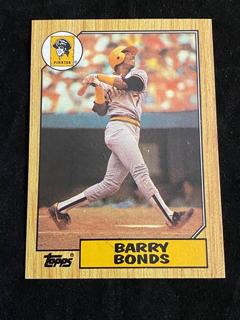 Sold Price: (Mint) 1987 Topps Barry Bonds Rookie #320 Baseball Card ...