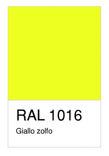 Colore RAL-1016, Giallo zolfo - Numerosamente.it