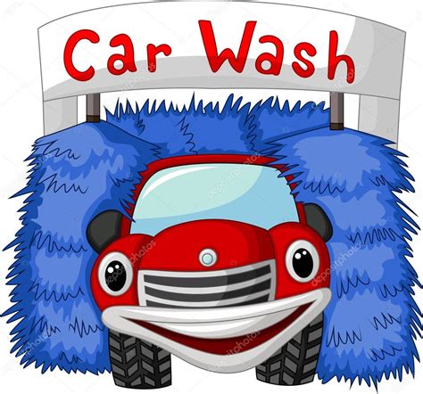 Automatic car wash cartoon — Stock Vector © tigatelu #63459063 - cartoon