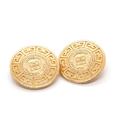 Vintage Givenchy Medallion Earrings | Gadelles Vintage