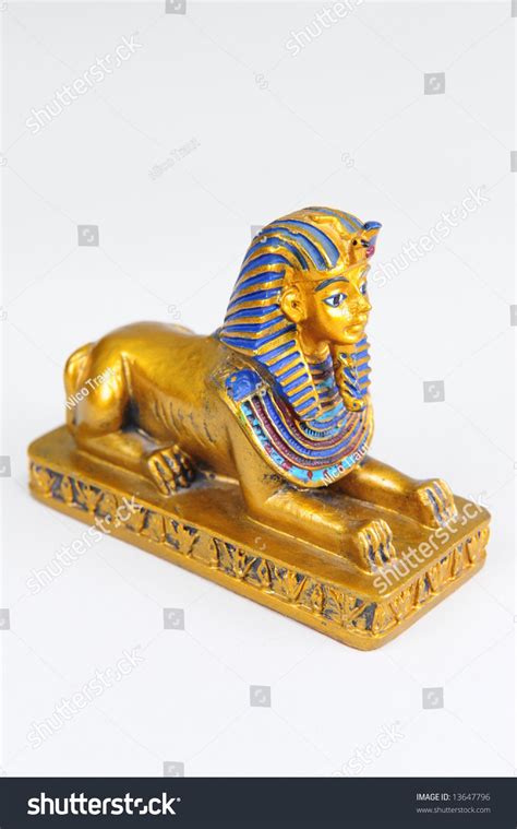 A Detailed Replica Of The Sphinx Painted In The Original Colors. Stock Photo 13647796 : Shutterstock