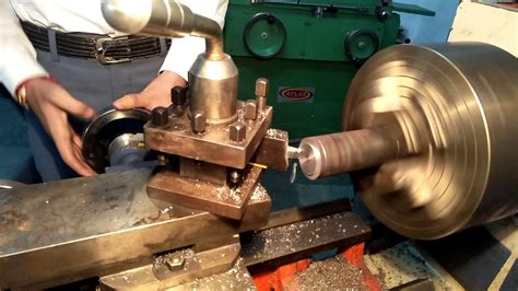 #Face turning of workpiece on #lathe machine # - YouTube