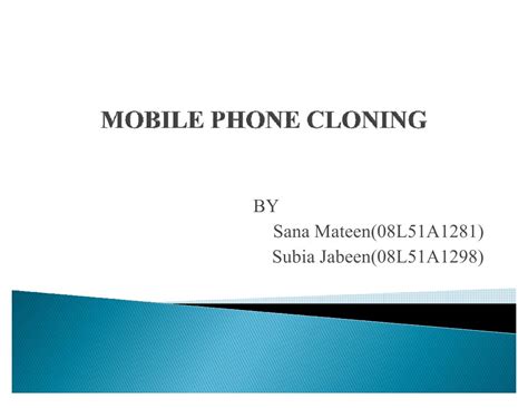 Mobile Phone Cloning | PDF