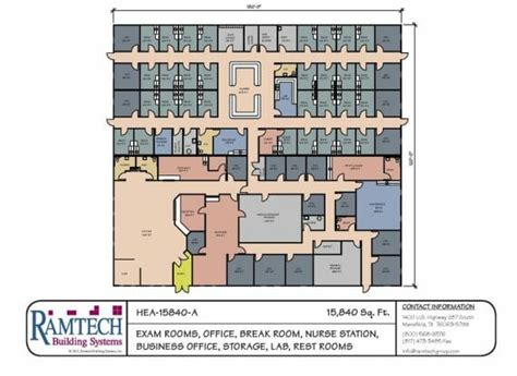 Modular Medical Facility Floorplans - Ramtech Building Systems