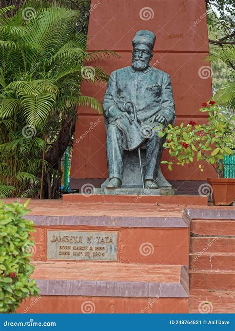 Statue of Jamsetji Nusserwanji Tata an Indian Pioneer Industrialist ...