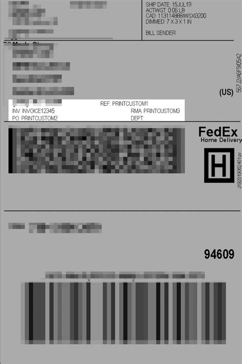Fedex Shipping Label Templates CYBRA, 43% OFF