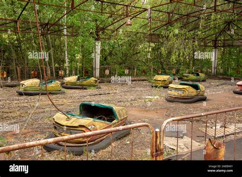 Pripyat Amusement Park Bumper cars Stock Photo - Alamy