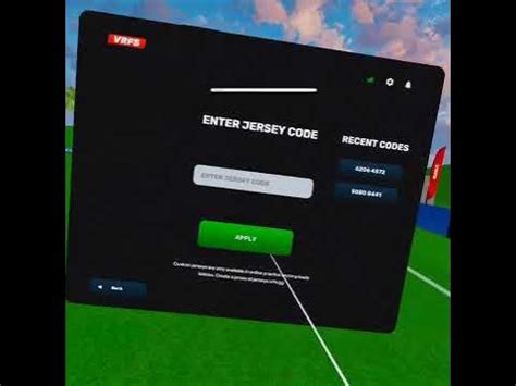 New VRFS jersey code🤗 - YouTube