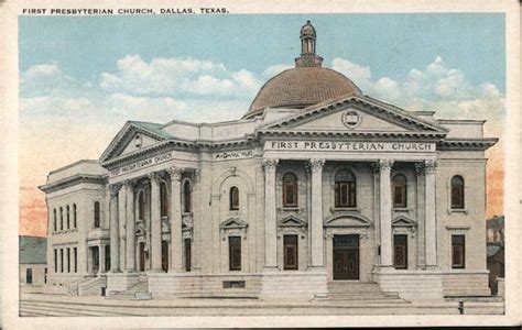 First Presbyterian Church Dallas, TX Postcard