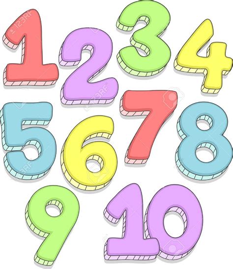 Found on Bing from printable360.com | Numbers font, Kid fonts, Numbers 1 10