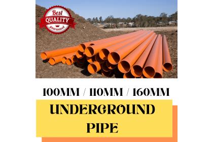 UPVC Underground Pipe Installation Drainage Pipe - 100mm / 110mm / 160mm