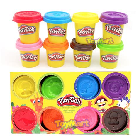 Play-Doh 8 Can Clay Set Art and Craft Clay Set Clays Dough Creative Toy for Kids School Home ...