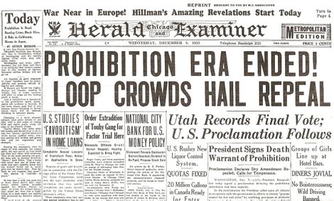 Twenty-first Amendment to the United States Constitution; 79 Years Ago! | California Craft Beer