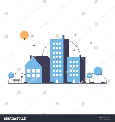 Building Clipart Building Vector Clipart House Stock Vector (Royalty Free) 1690656217 | Shutterstock