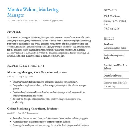 12+ Resume Samples Templates - SampleTemplatess - SampleTemplatess